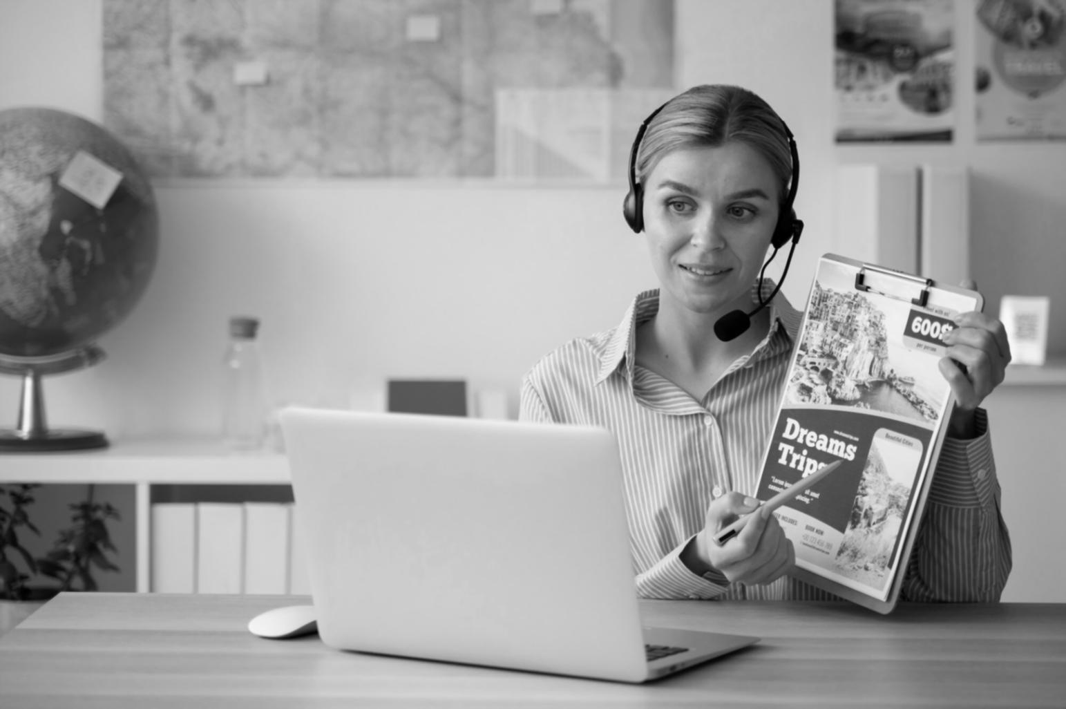 Ambiente de trabalho profissional com análise financeira